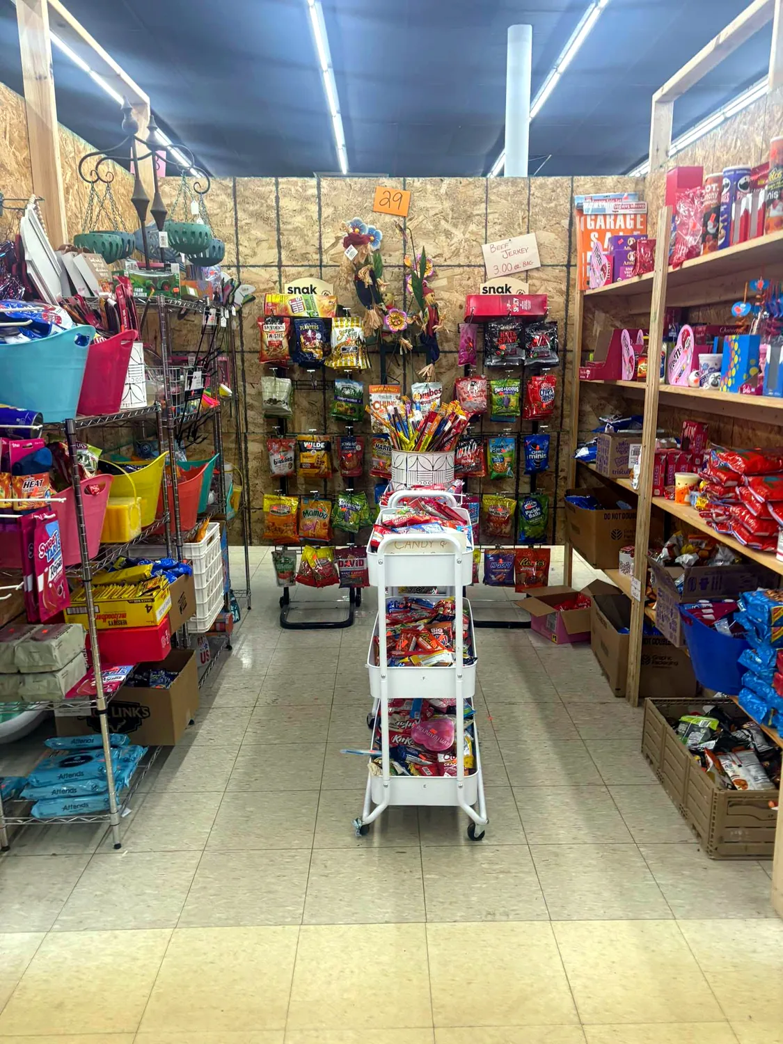 Aisle of vendor booths
