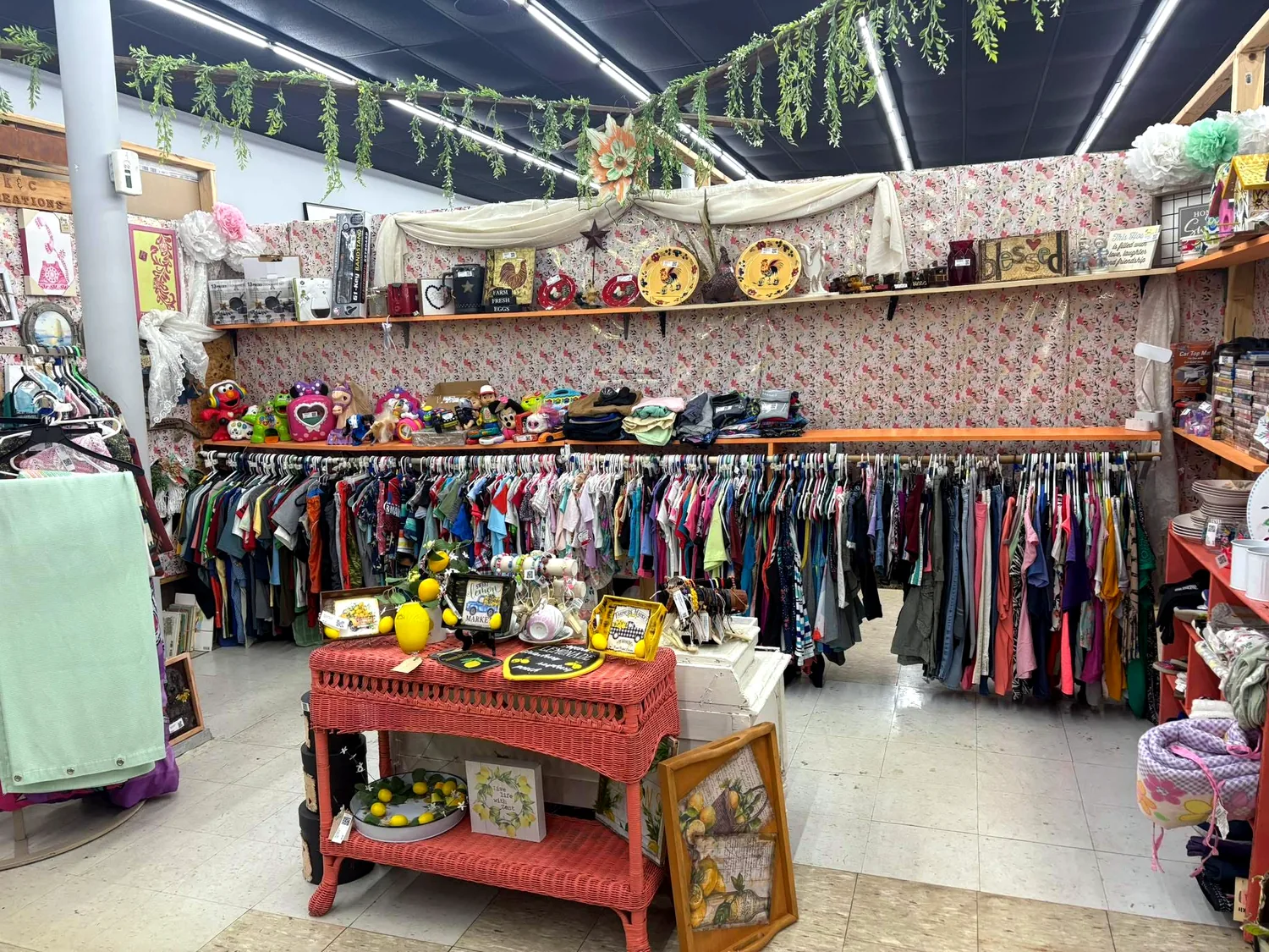 Colorful vendor booth