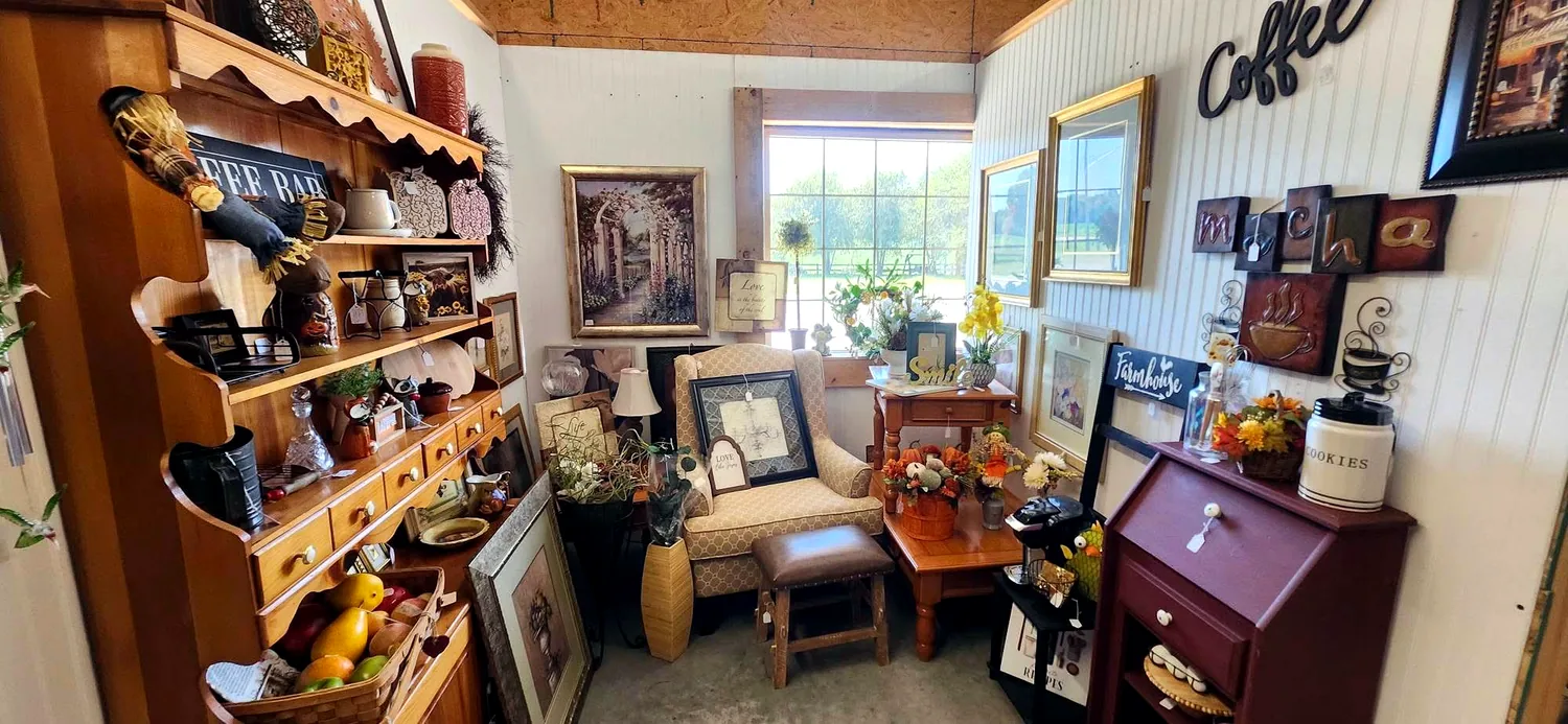 Warm home decor and furniture booth